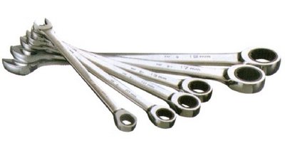 棘轮呆梅两用扳手12件套